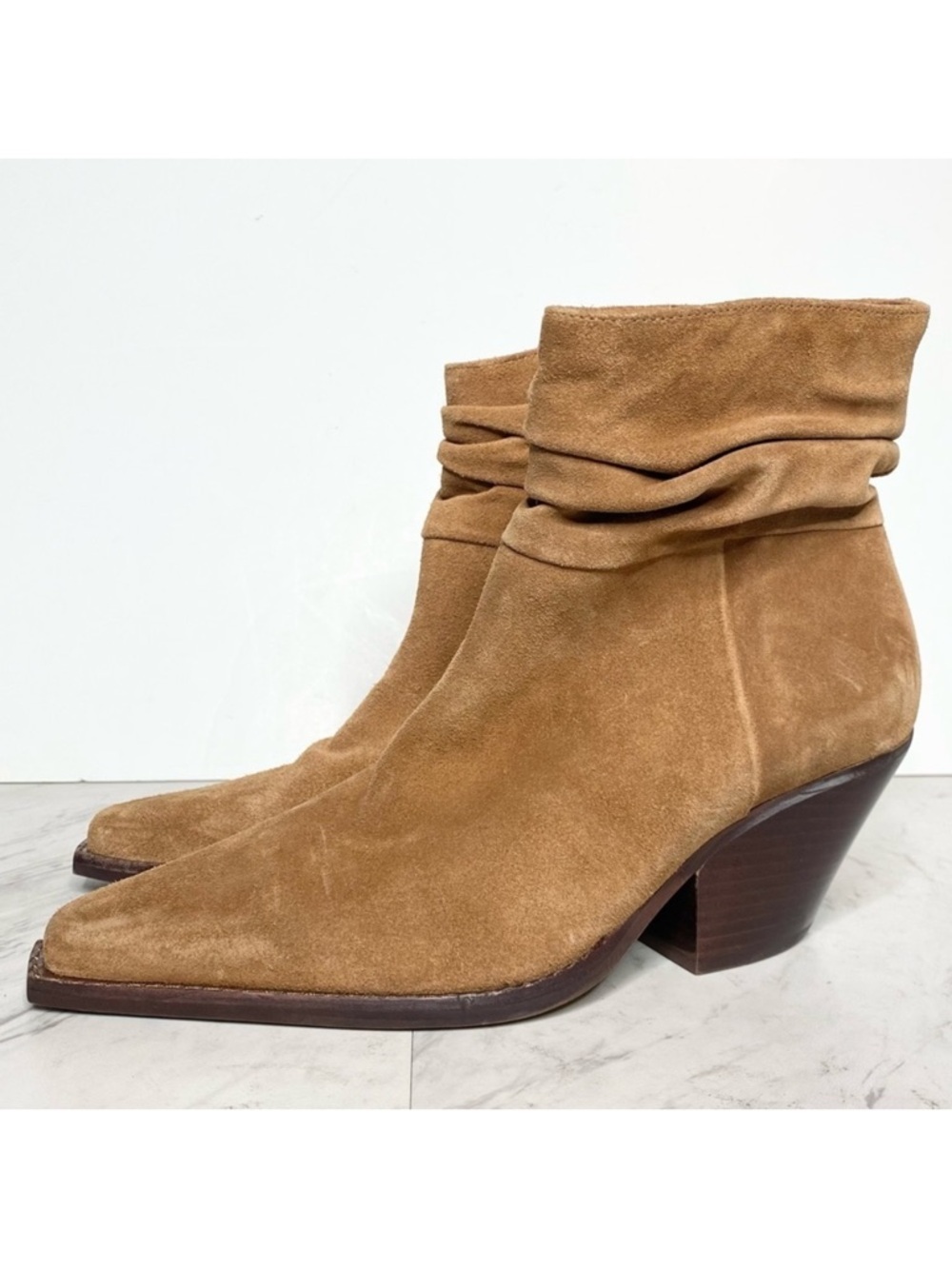 Vince Camuto Nerlinji Brown Suede Bootie 7.5 M